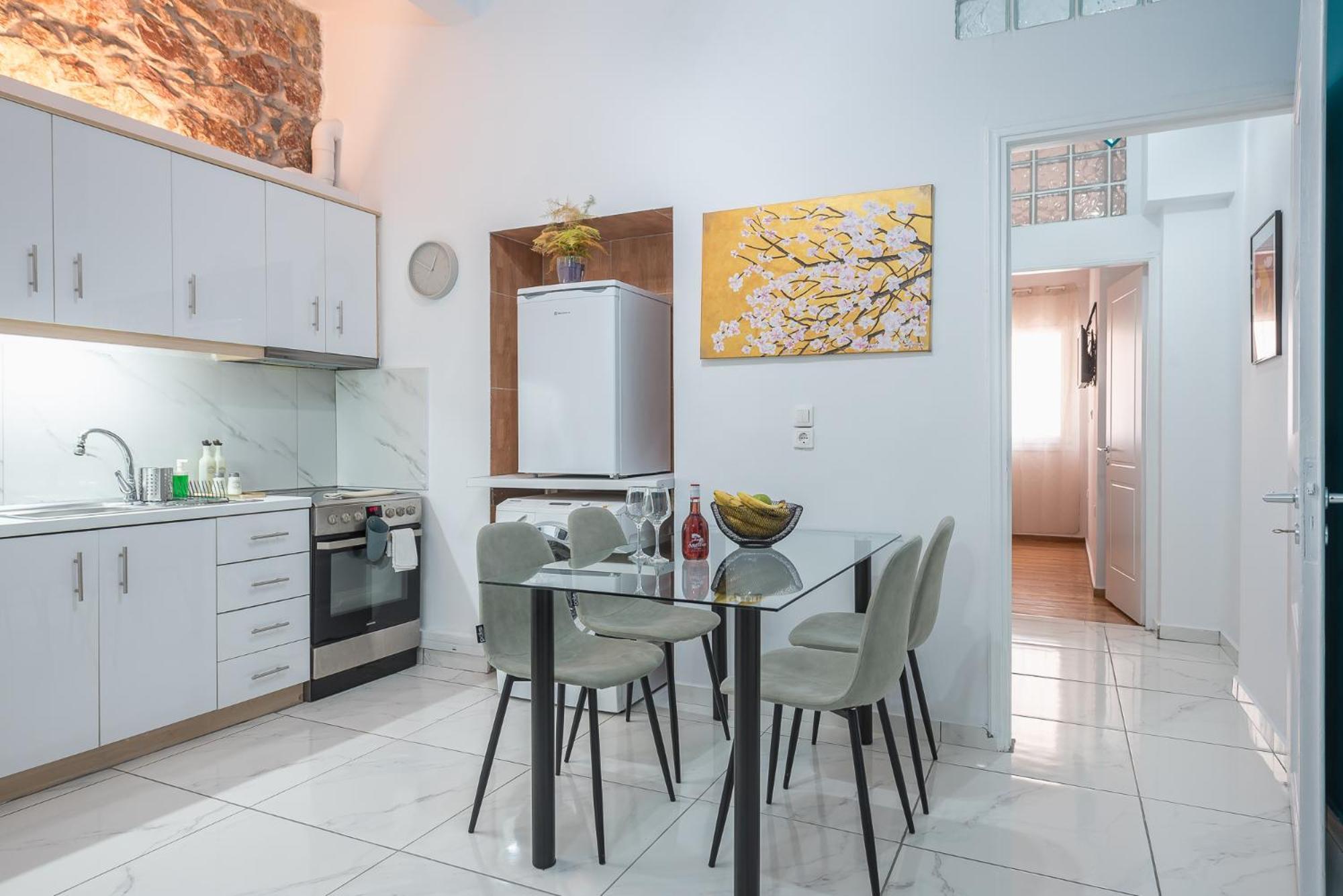 Contemporary Apartment 200M From Acropolis 100Mbps Netflix Athena Bagian luar foto