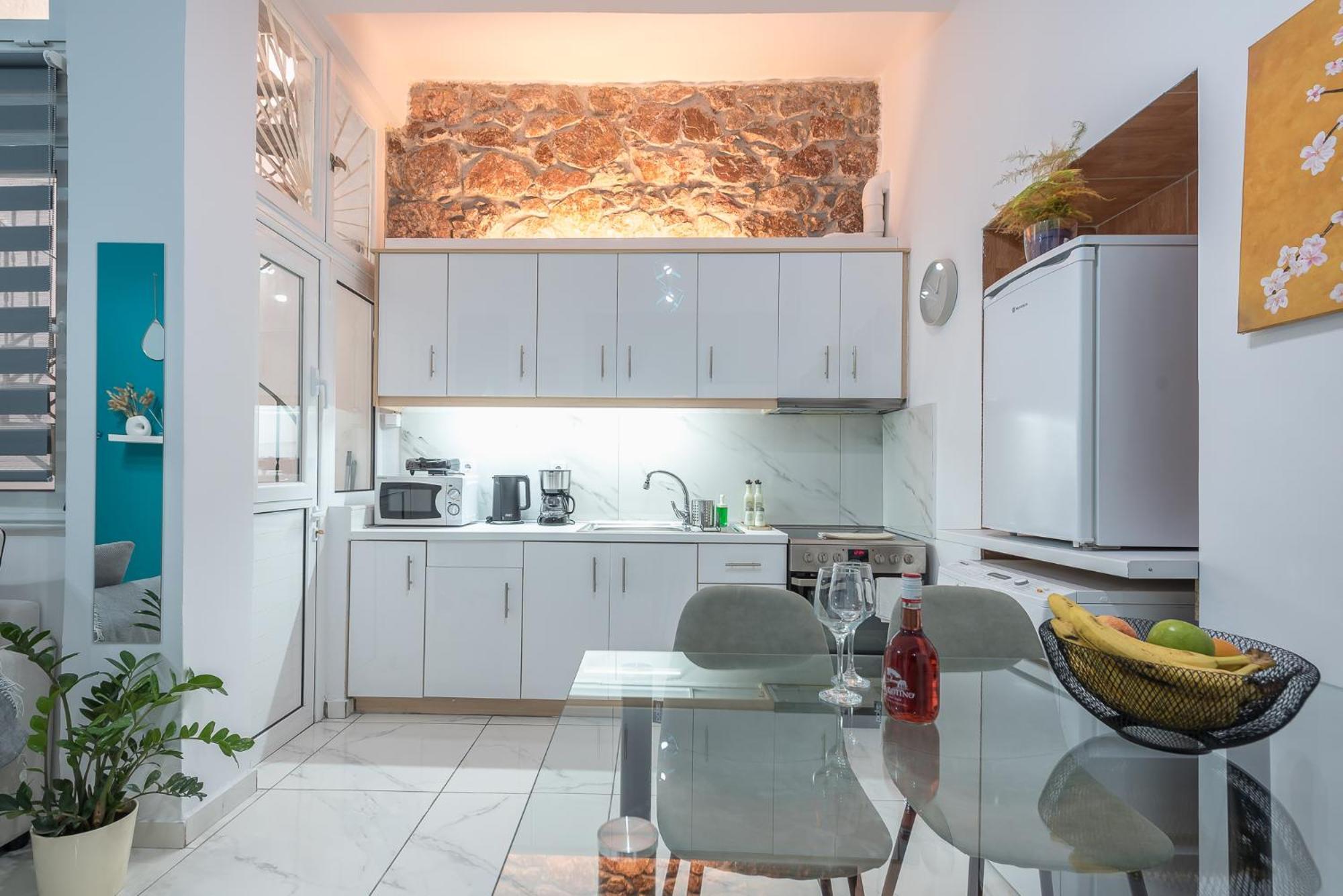 Contemporary Apartment 200M From Acropolis 100Mbps Netflix Athena Bagian luar foto