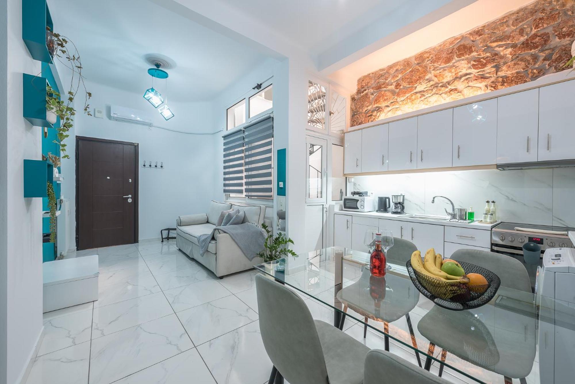 Contemporary Apartment 200M From Acropolis 100Mbps Netflix Athena Bagian luar foto