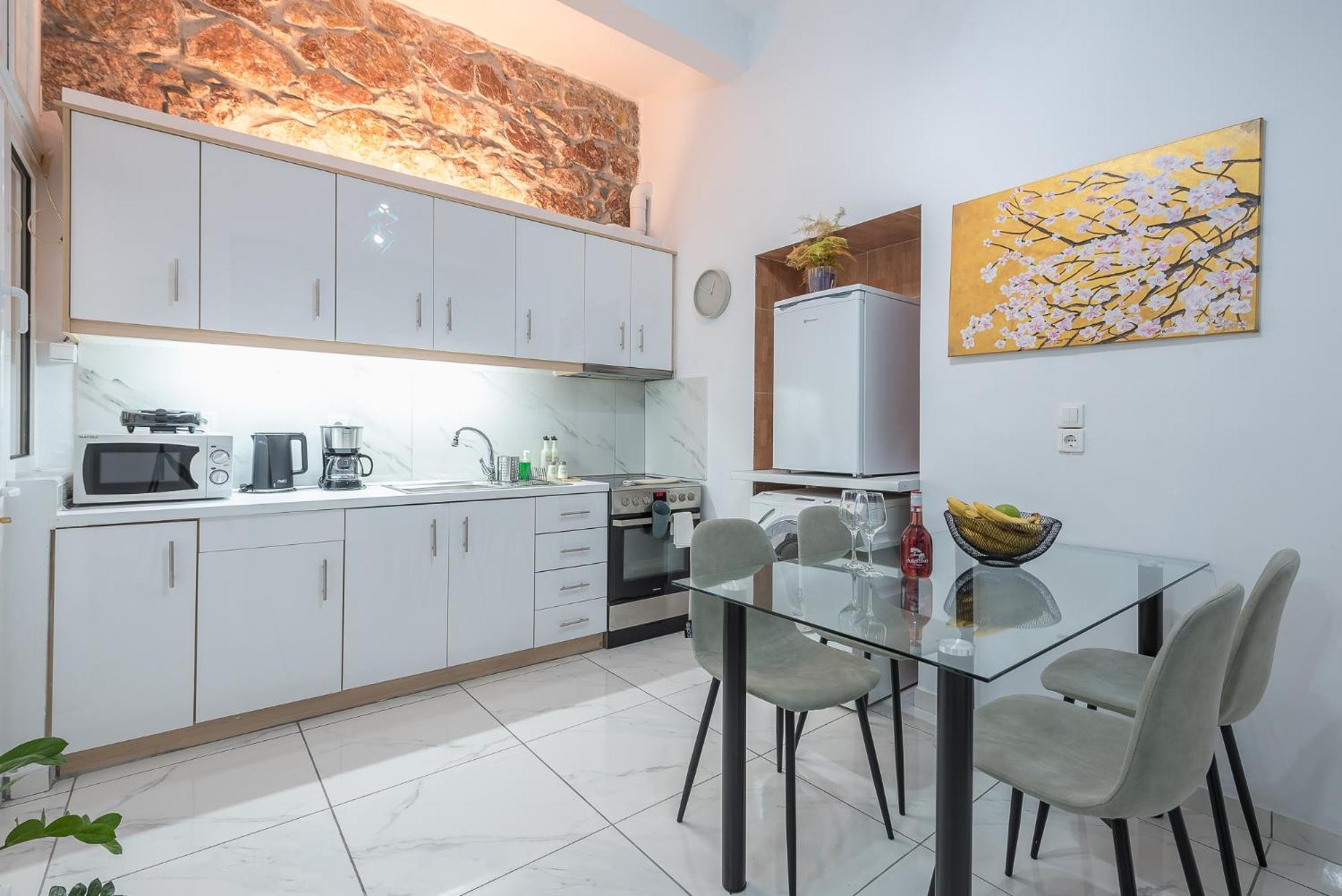 Contemporary Apartment 200M From Acropolis 100Mbps Netflix Athena Bagian luar foto