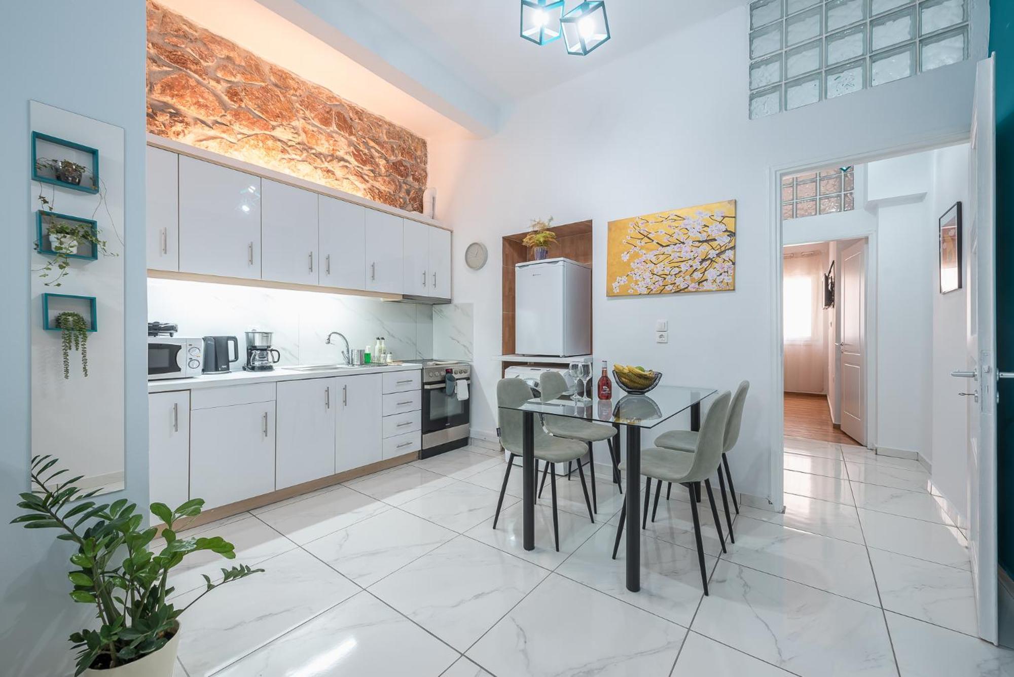 Contemporary Apartment 200M From Acropolis 100Mbps Netflix Athena Bagian luar foto