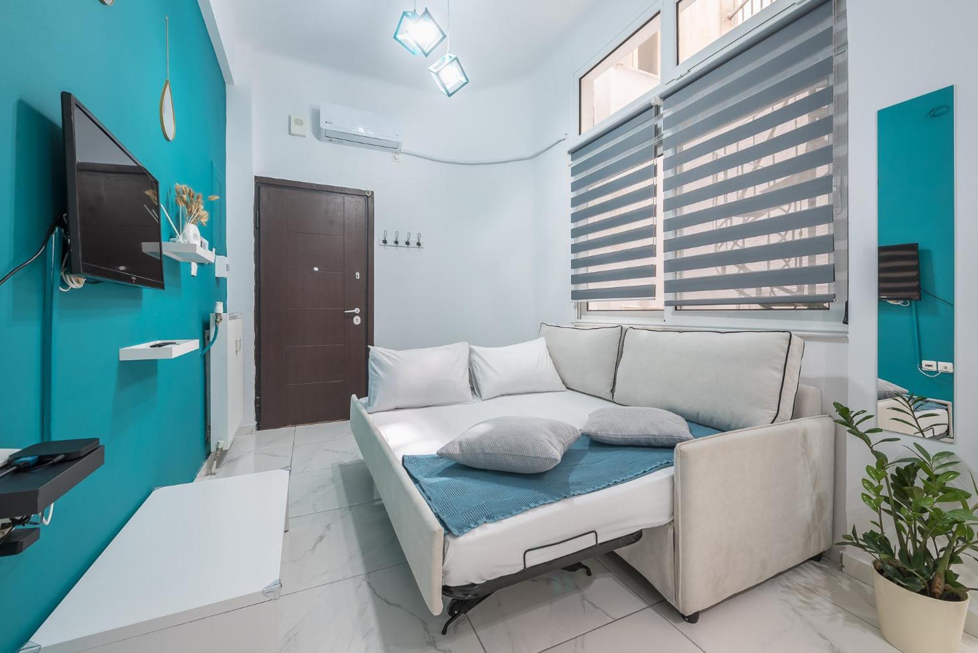 Contemporary Apartment 200M From Acropolis 100Mbps Netflix Athena Bagian luar foto